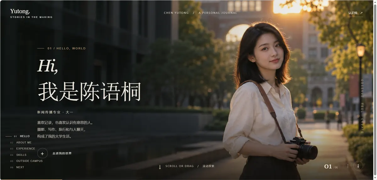 学员个人网站作品